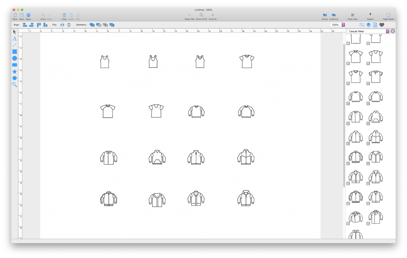 Fashion Templates and Sketches